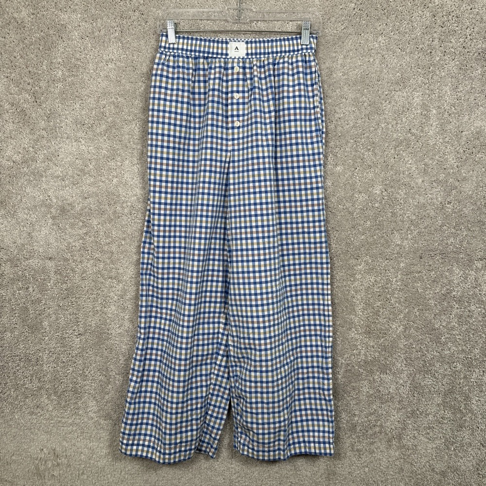 By Anthropologie The Wren Boxer Pants Women's Pajama Lounge Pants Blue Small